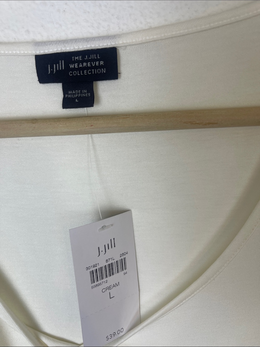 J Jill Wearever A Line Tank Cream L - Picture 4 of 5